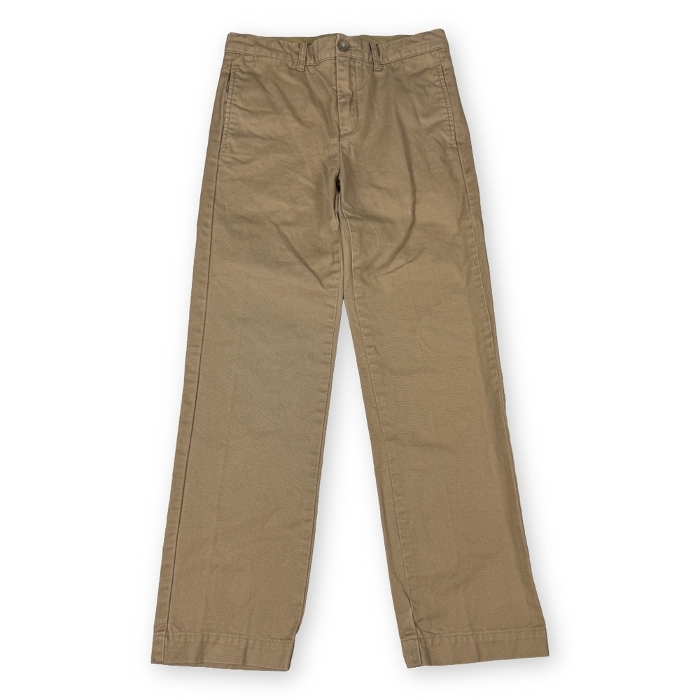 Crewcuts J.Crew Boys XL 12 Chino Pants Khaki Tan Cotton Twill Trousers 17793